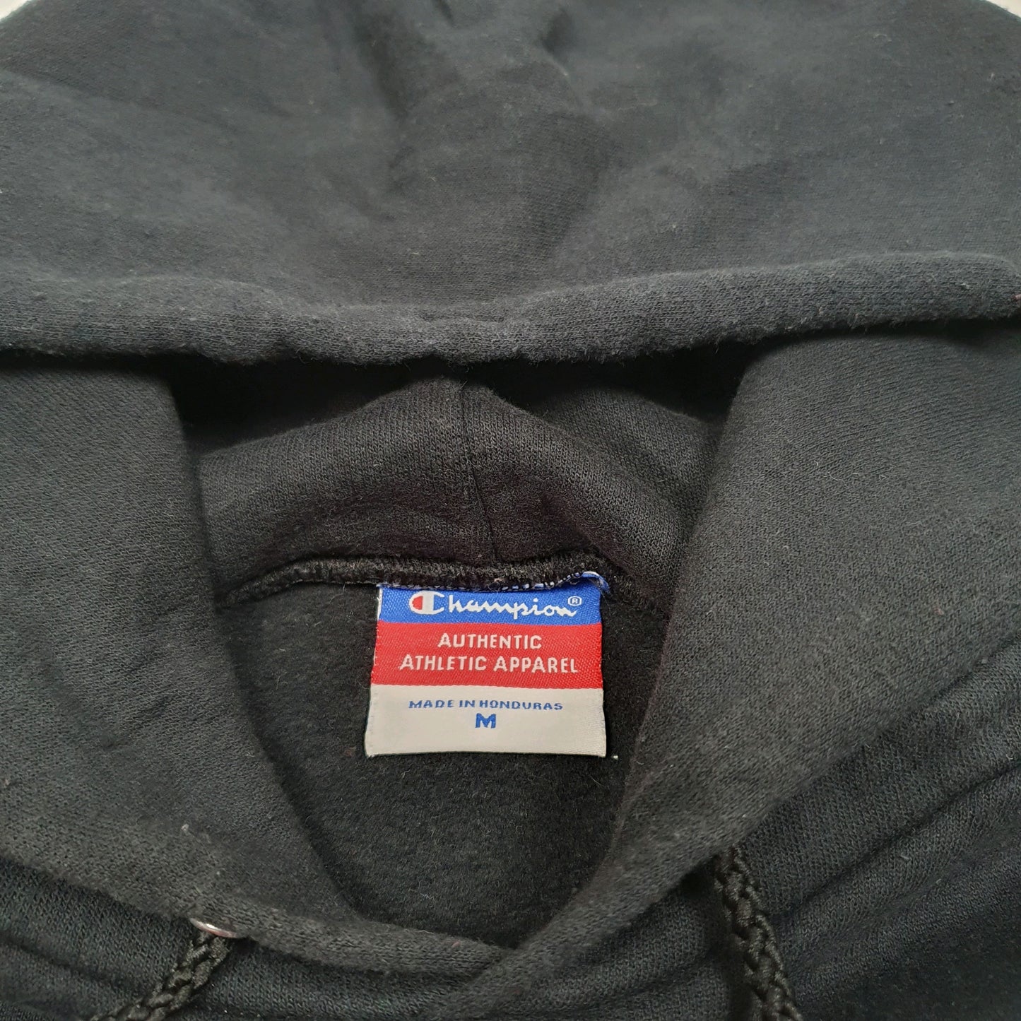 Womens Black Champion Wittenberg University USA Spellout Hoodie Jumper