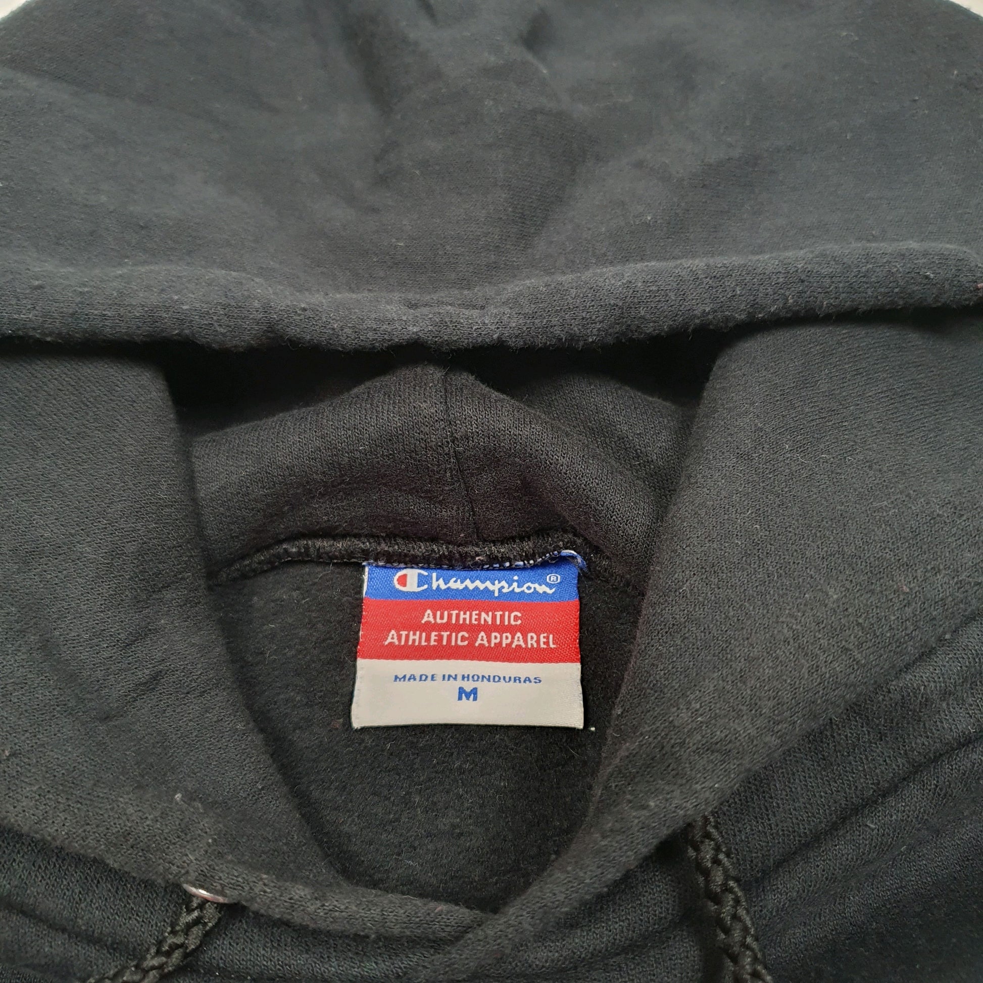 Womens Black Champion Wittenberg University USA Spellout Hoodie Jumper