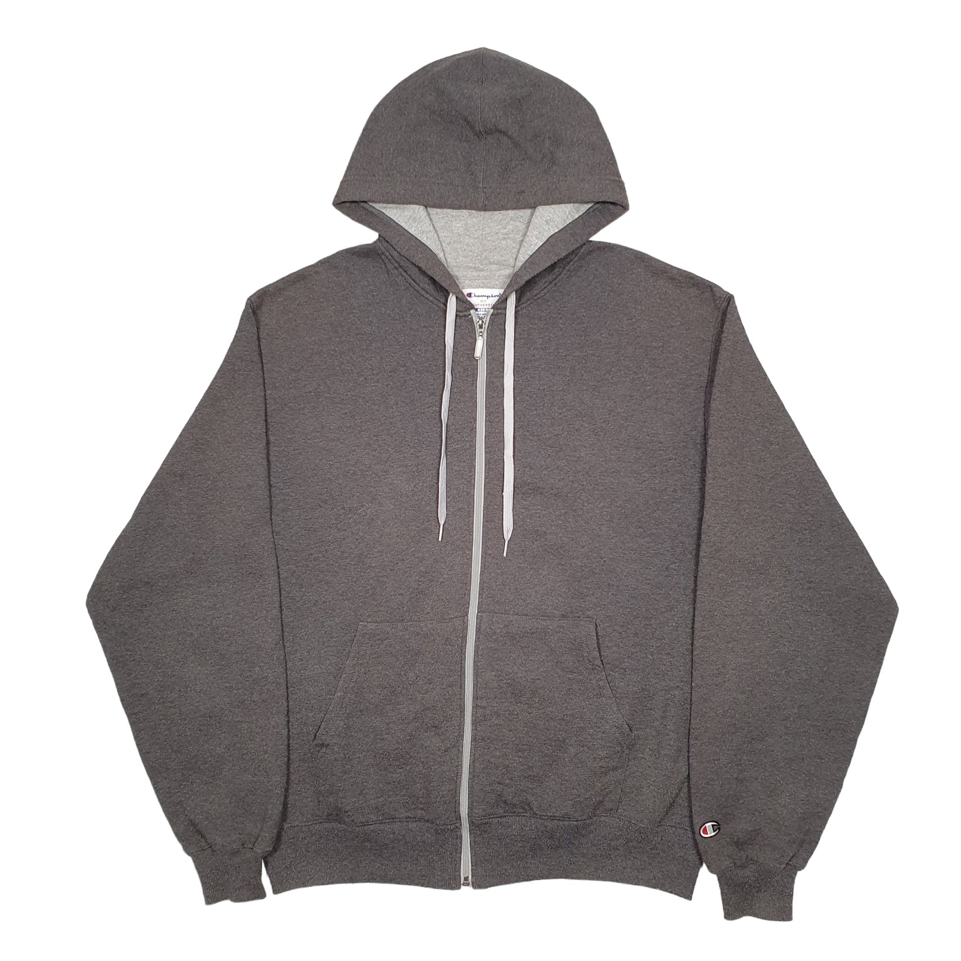 Mens Grey Champion  Full Zip Jumper