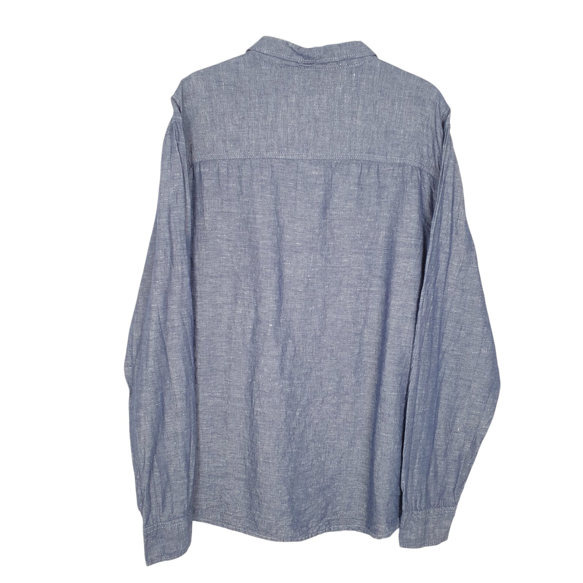Mens Blue H&M Divided Blend Long Sleeve Shirt