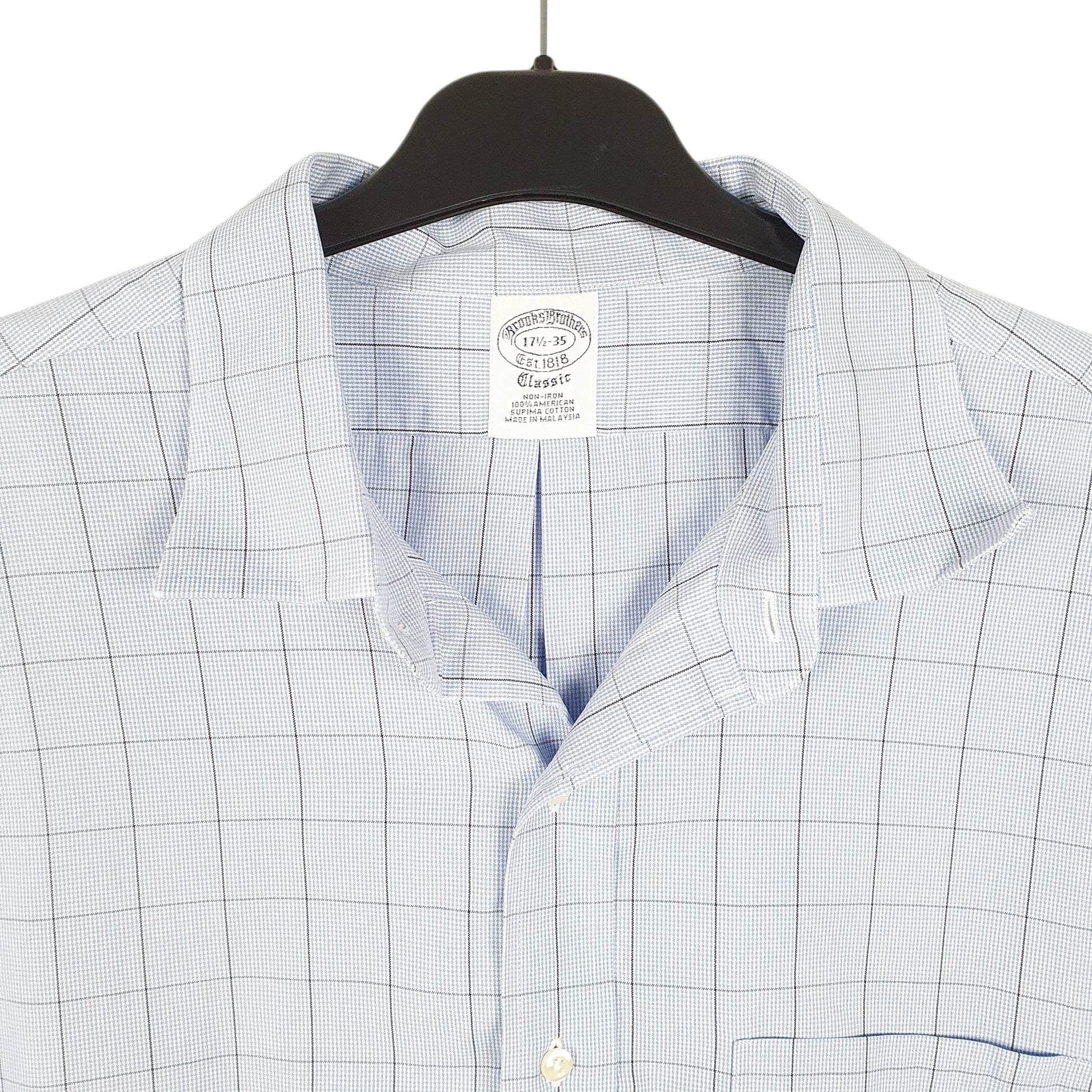 Mens Blue Brooks Brothers  Long Sleeve Shirt