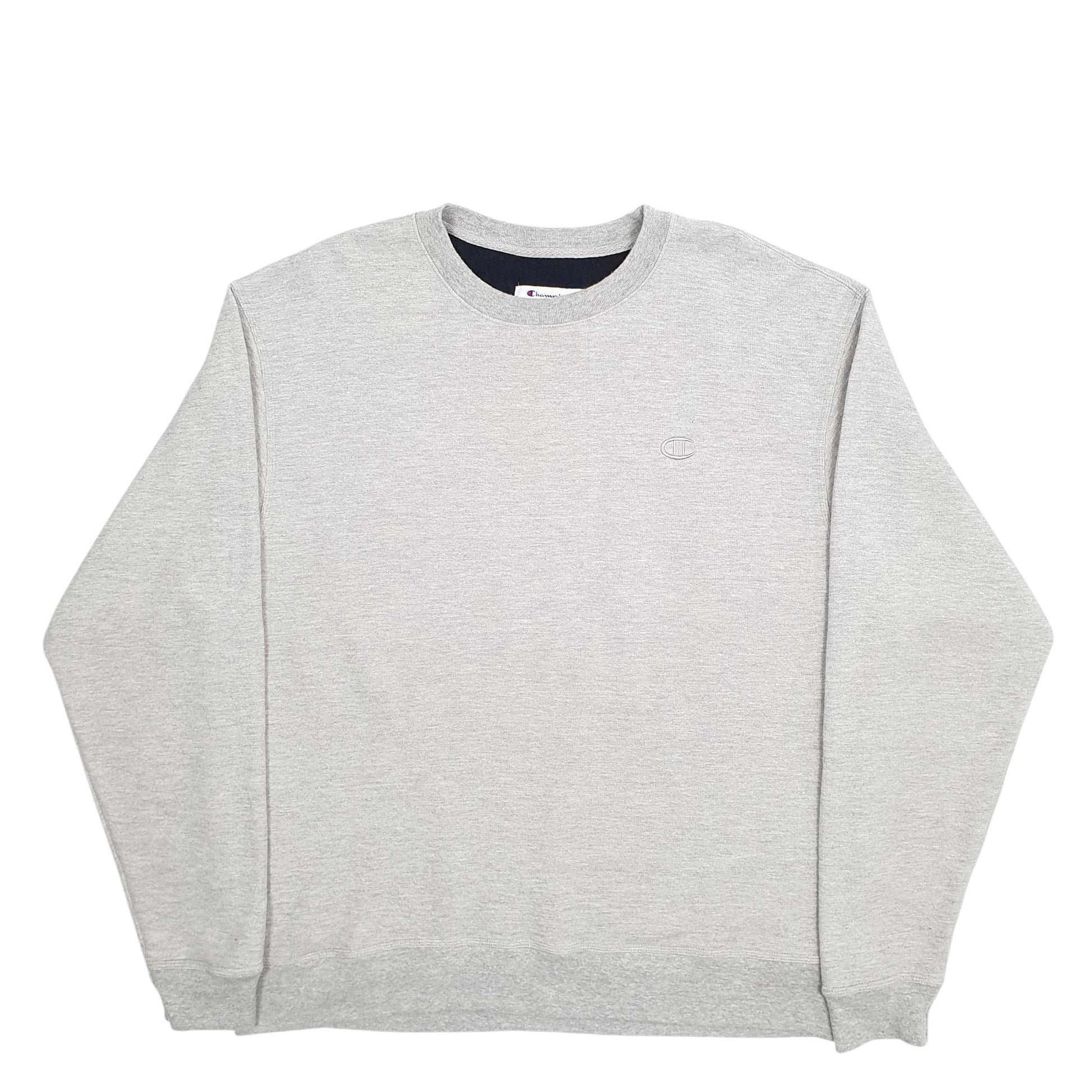 Mens Grey Champion  Crewneck Jumper