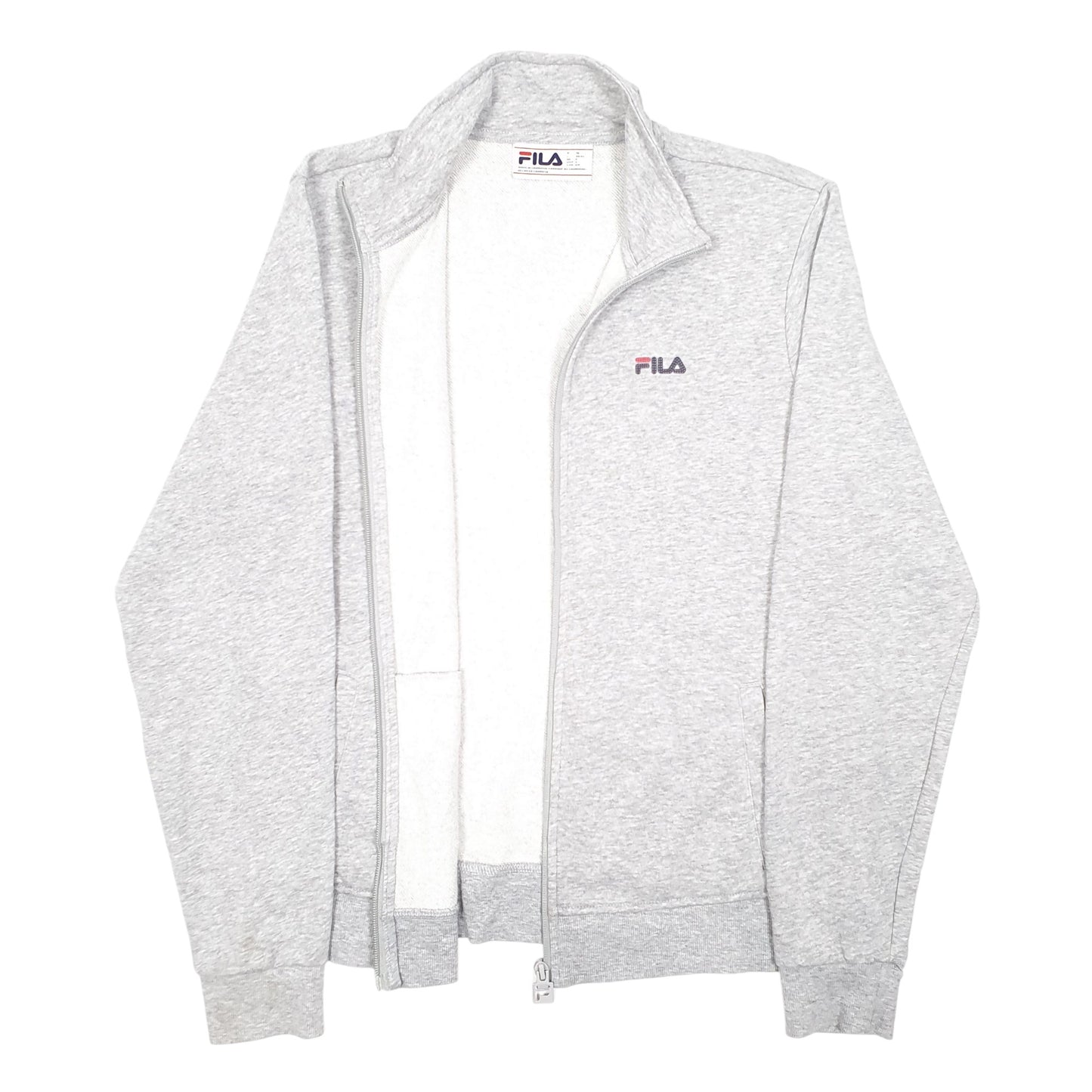 Womens Grey Fila  Full Zip Jumper