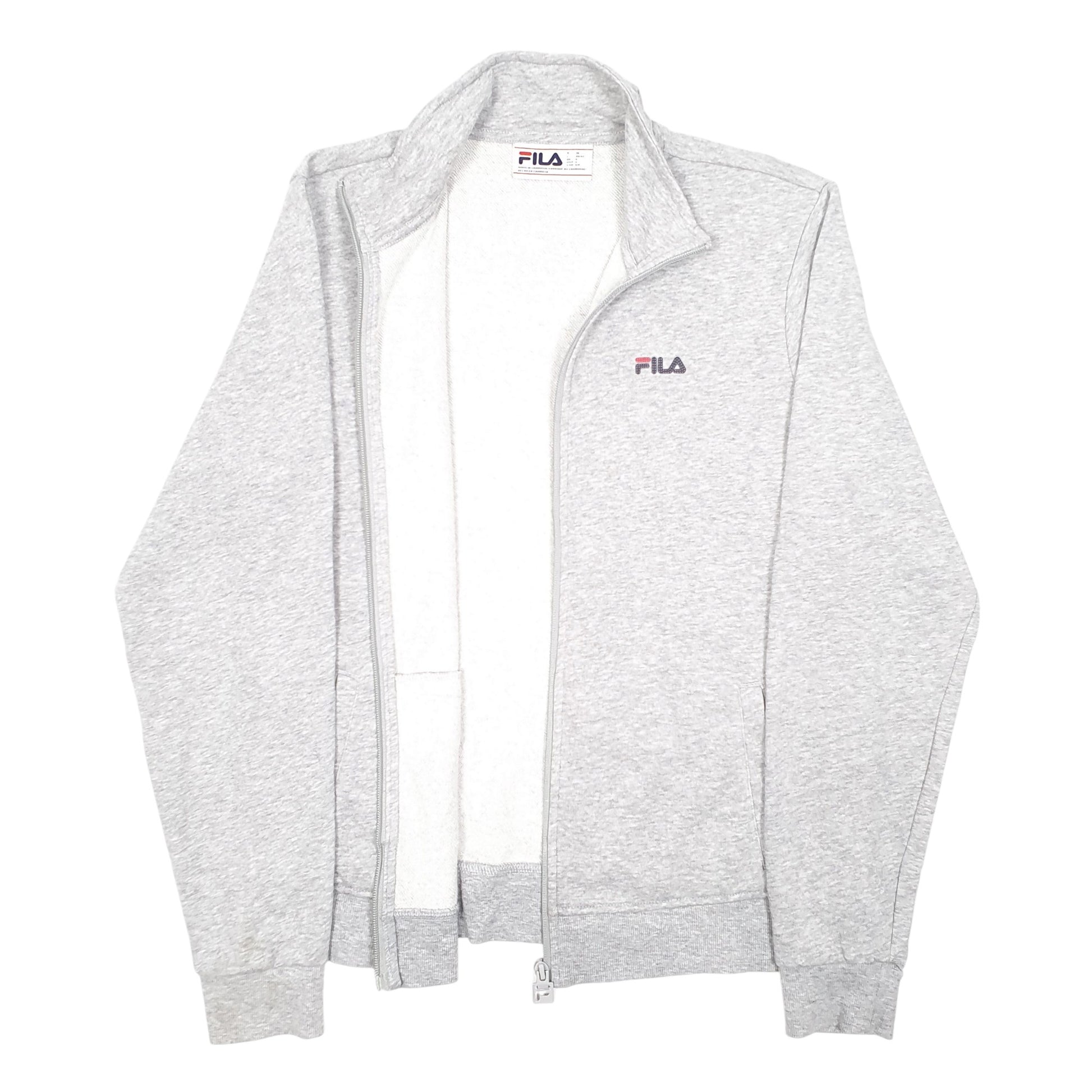 Womens Grey Fila  Full Zip Jumper
