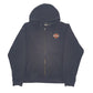 Mens Black Harley Davidson  Full Zip Jumper