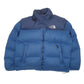 Mens Blue The North Face Nuptse 700 Hooded  Coat