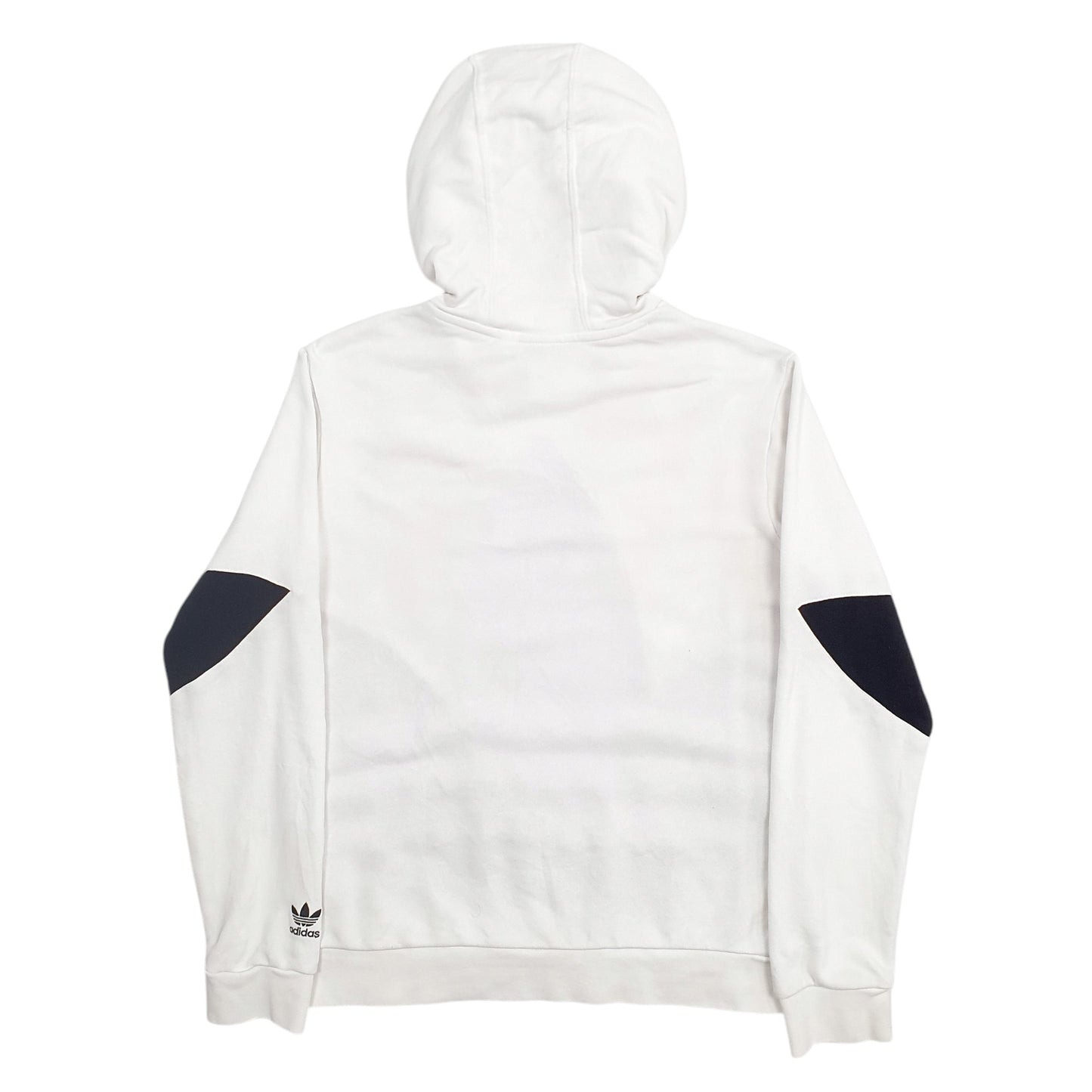 Womens White Adidas  Hoodie Jumper