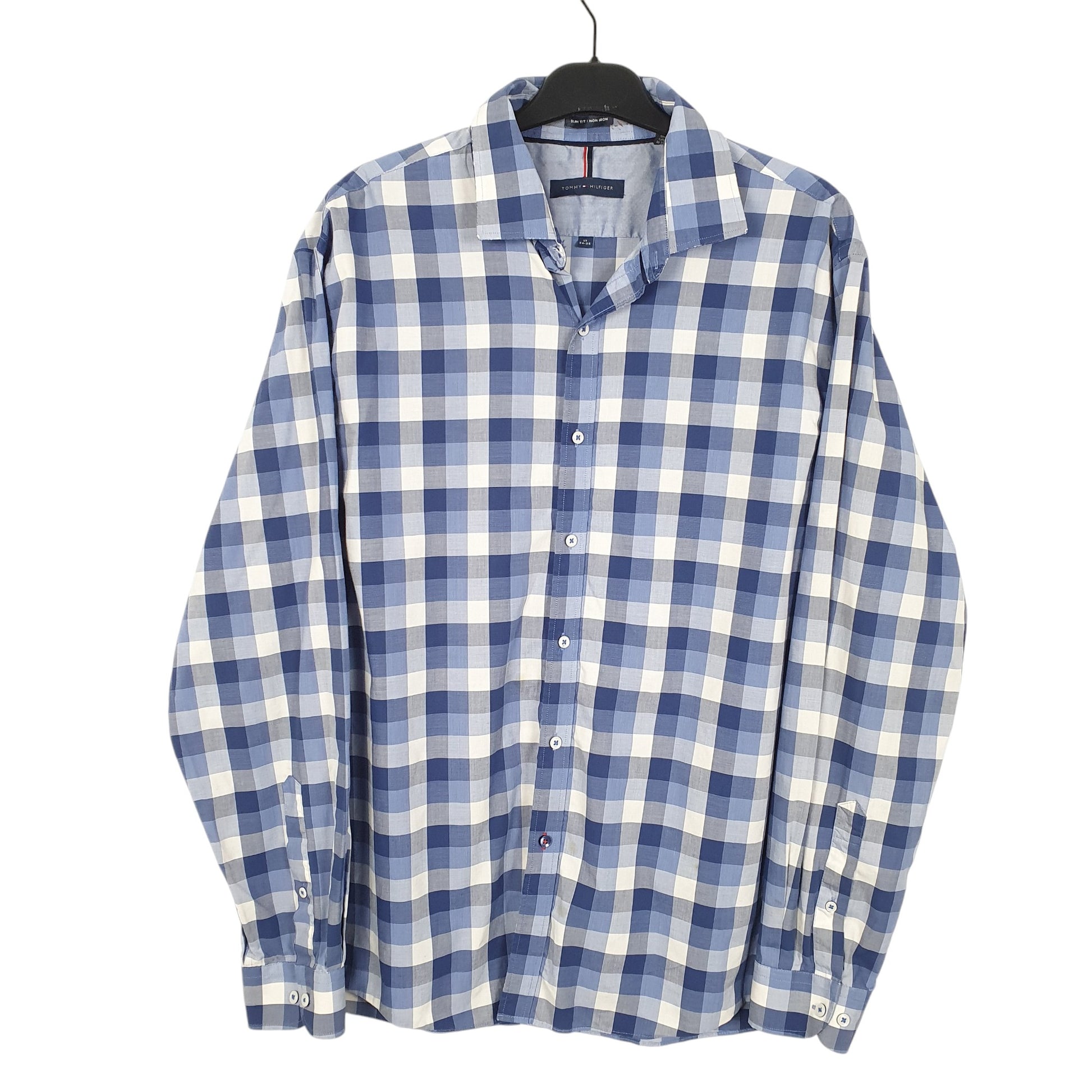 Mens Blue Tommy Hilfiger  Long Sleeve Shirt