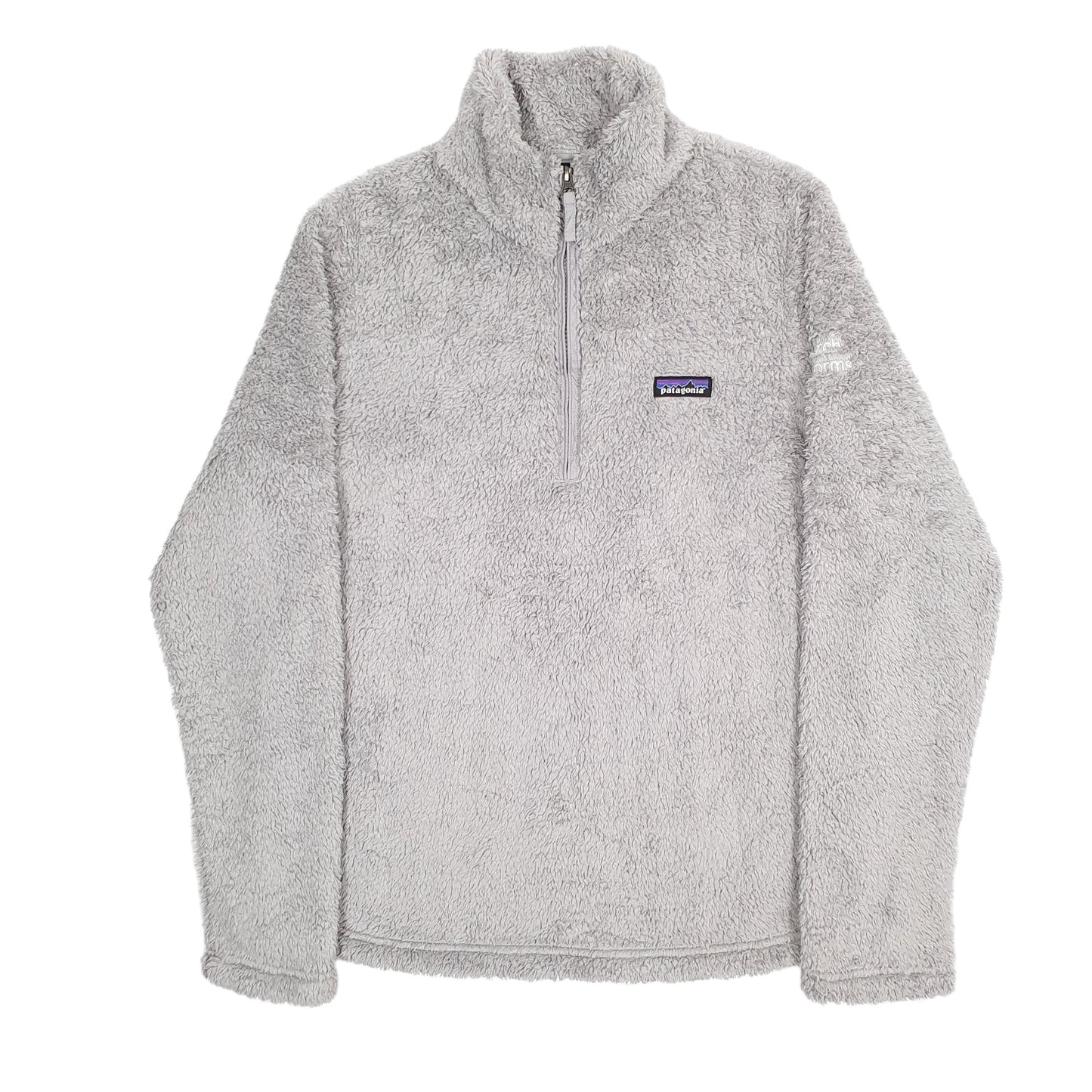 Womens Grey Patagonia Los Gatos Fluffy Quarter Zip Jumper