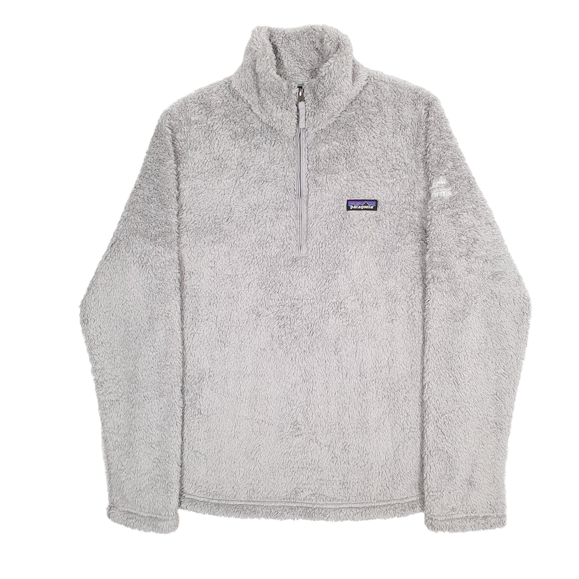 Womens Grey Patagonia Los Gatos Fluffy Quarter Zip Jumper