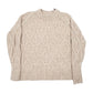 Mens Beige H&M Cable Knitwear Crewneck Jumper