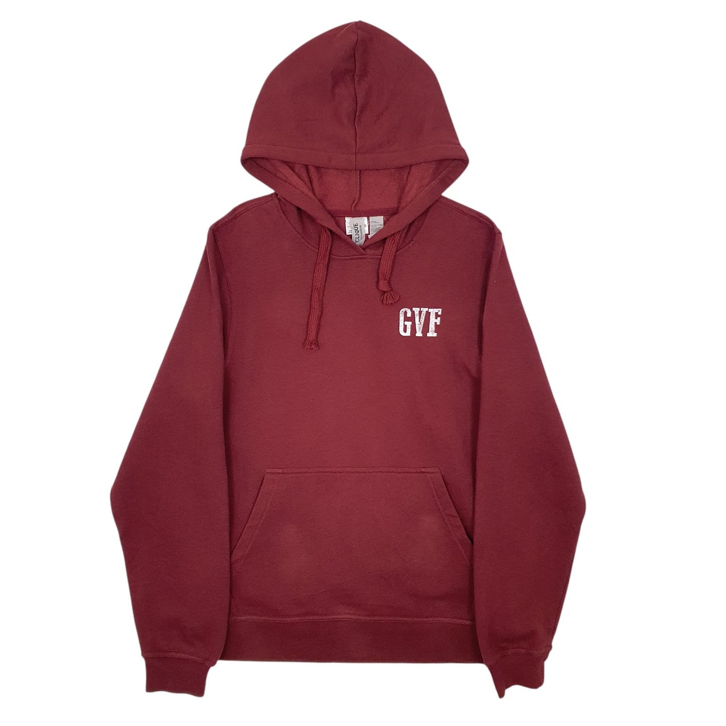 Mens Burgundy Clique  Hoodie Jumper
