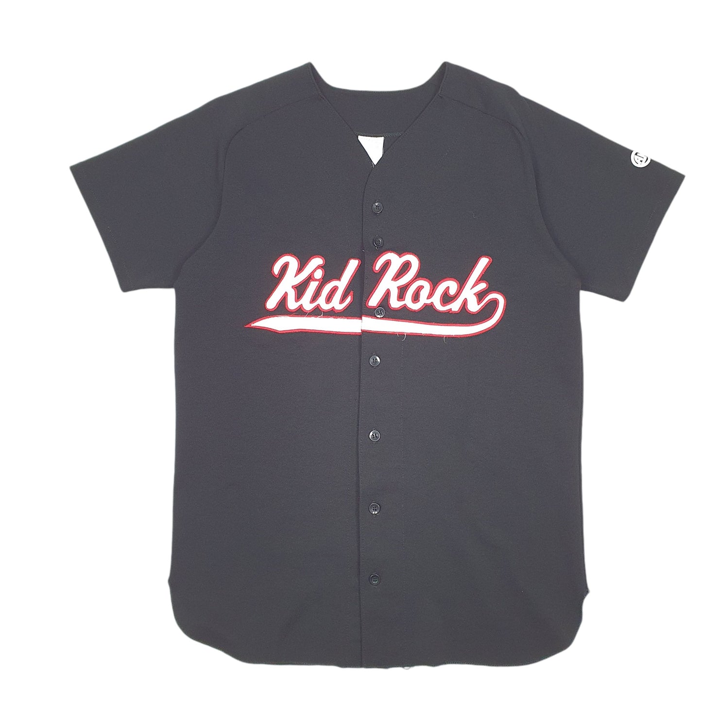 Mens Black Kid Rock Baseball Jersey American Badass Rap Metal Short Sleeve T Shirt