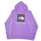 Mens Purple The North Face Spellout Hoodie Jumper