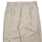 Mens Beige Wrangler Double Pleated Chino Trousers