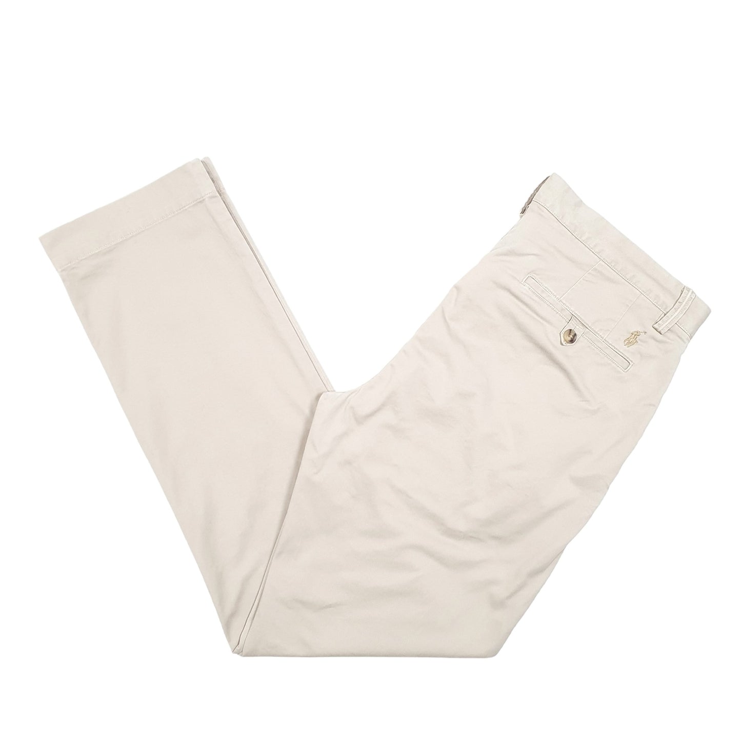 Mens Beige Polo Ralph Lauren Stretch Chino Trousers