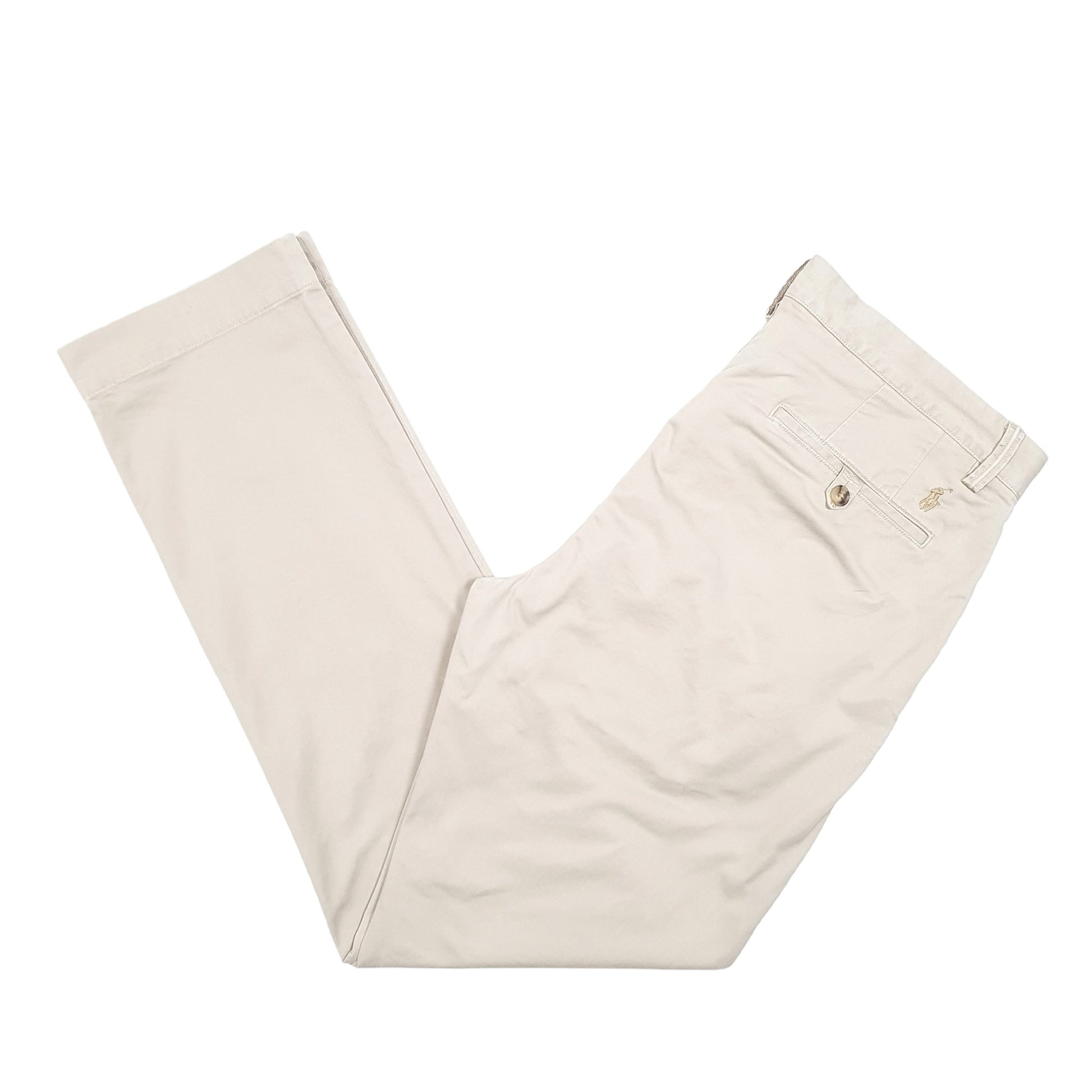 Mens Beige Polo Ralph Lauren Stretch Chino Trousers