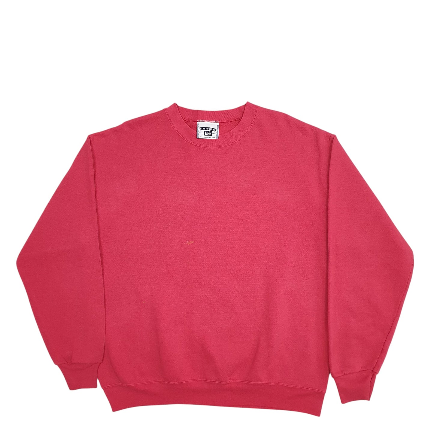 Mens Red Lee  Crewneck Jumper