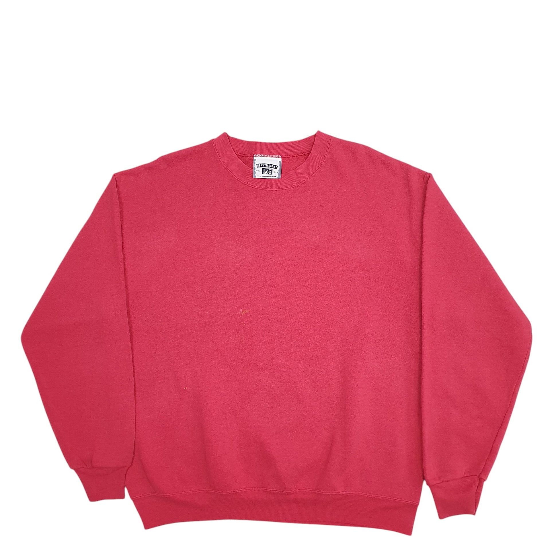 Mens Red Lee  Crewneck Jumper
