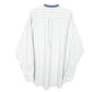 Mens White Nautica Grandad Collar Long Sleeve Shirt