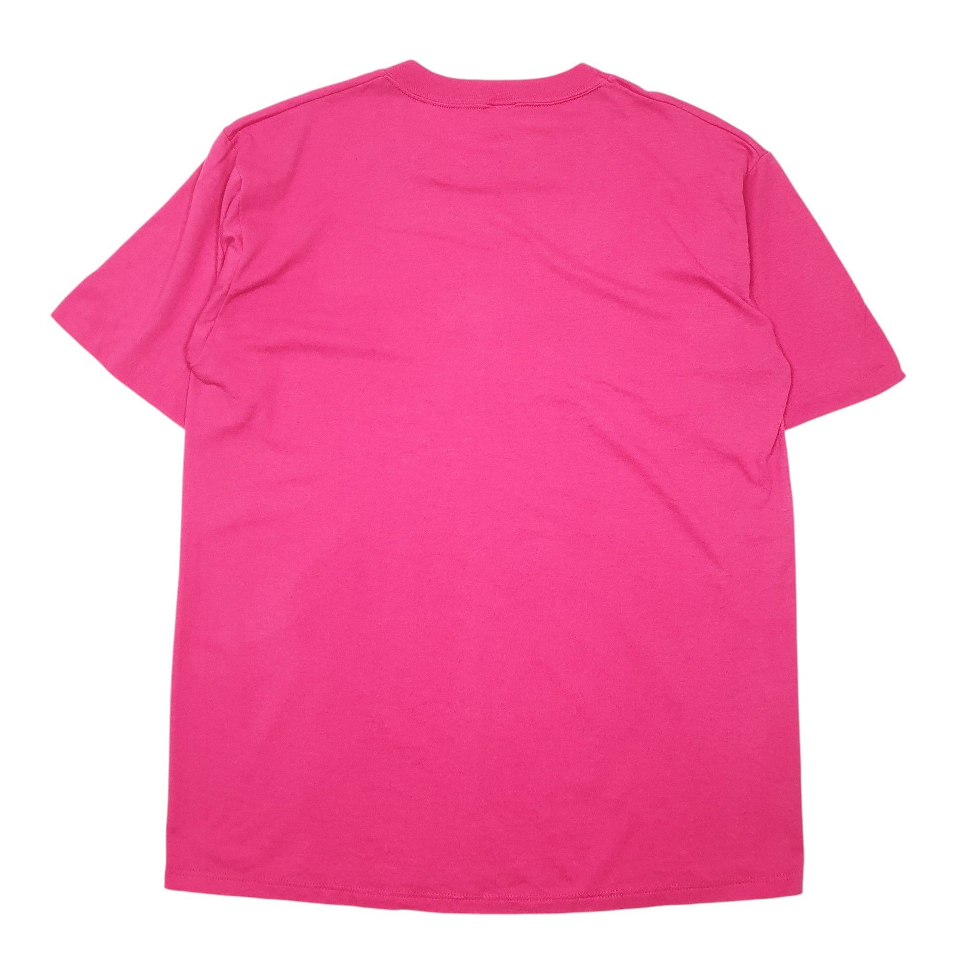 Mens Pink Jerzees Single Stitch Vintage 90s By Russell Made In USA Key West Short Sleeve T Shirt