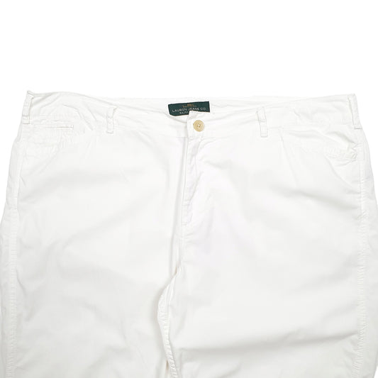 Womens White Ralph Lauren  Chino Trousers