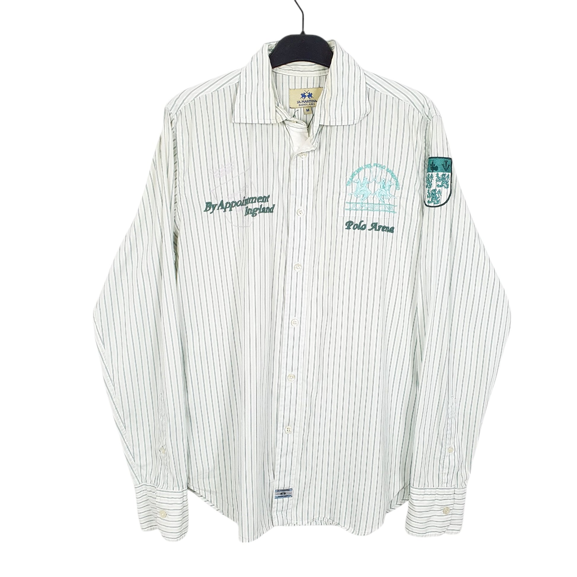 Mens Green La Martina Buenos Aires Long Sleeve Shirt