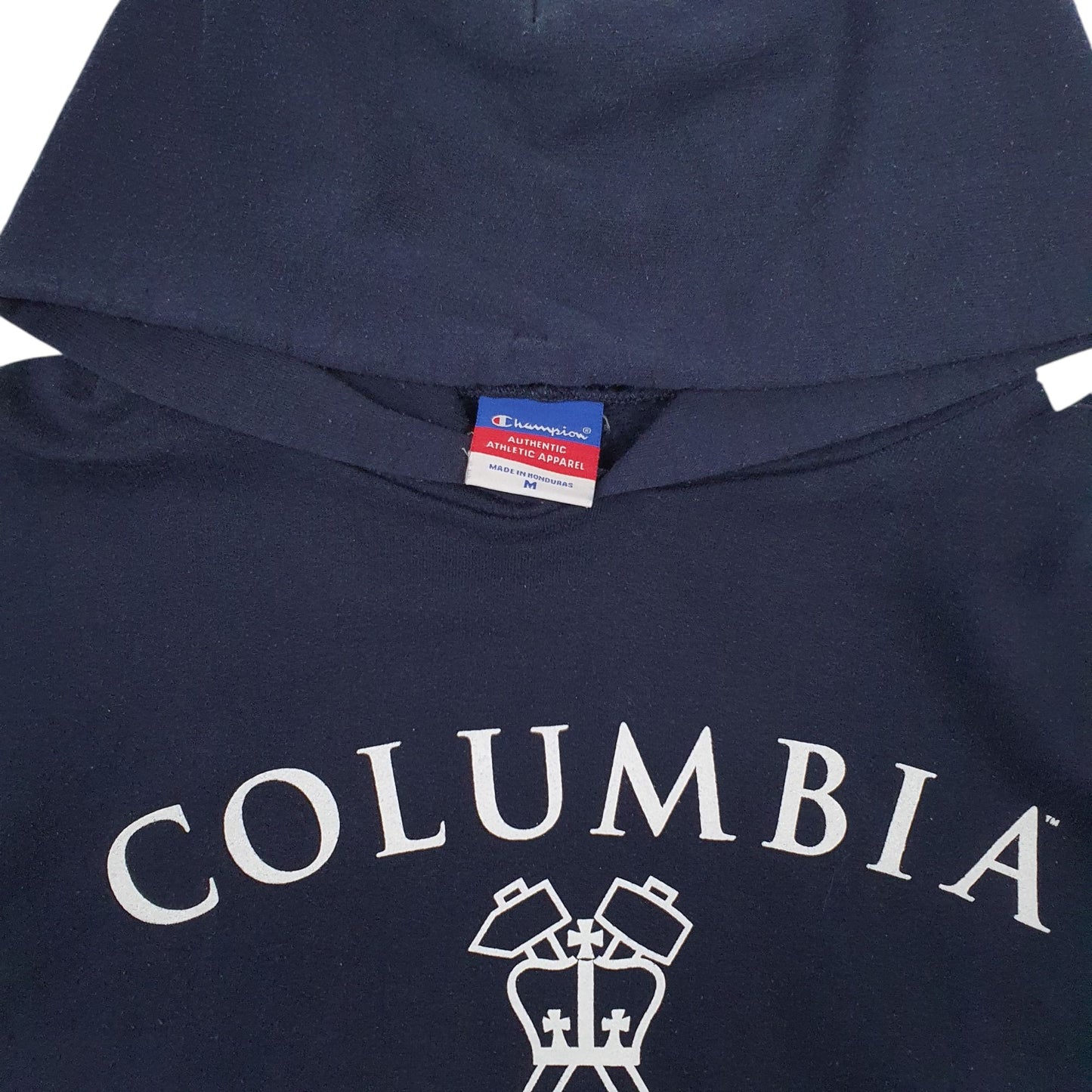 Mens Navy Champion Columbia Engineering Hoodie Jumper