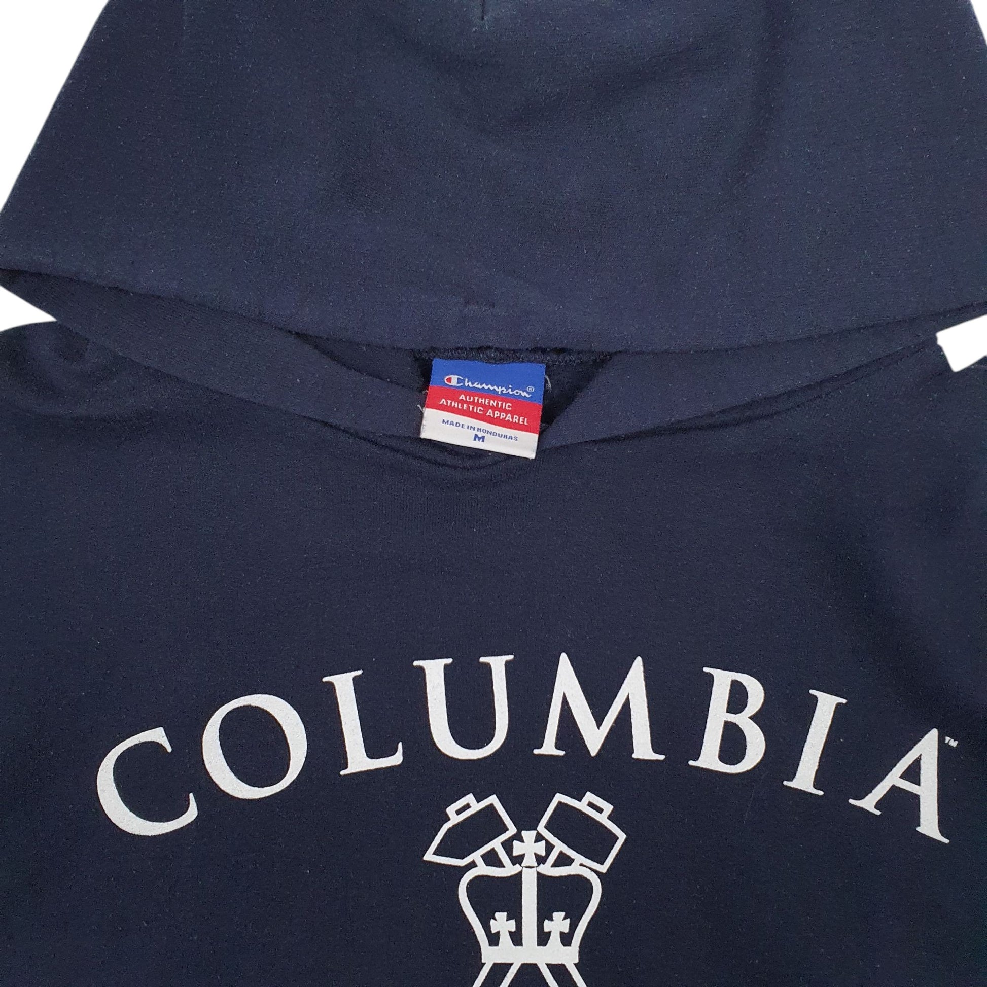 Mens Navy Champion Columbia Engineering Hoodie Jumper