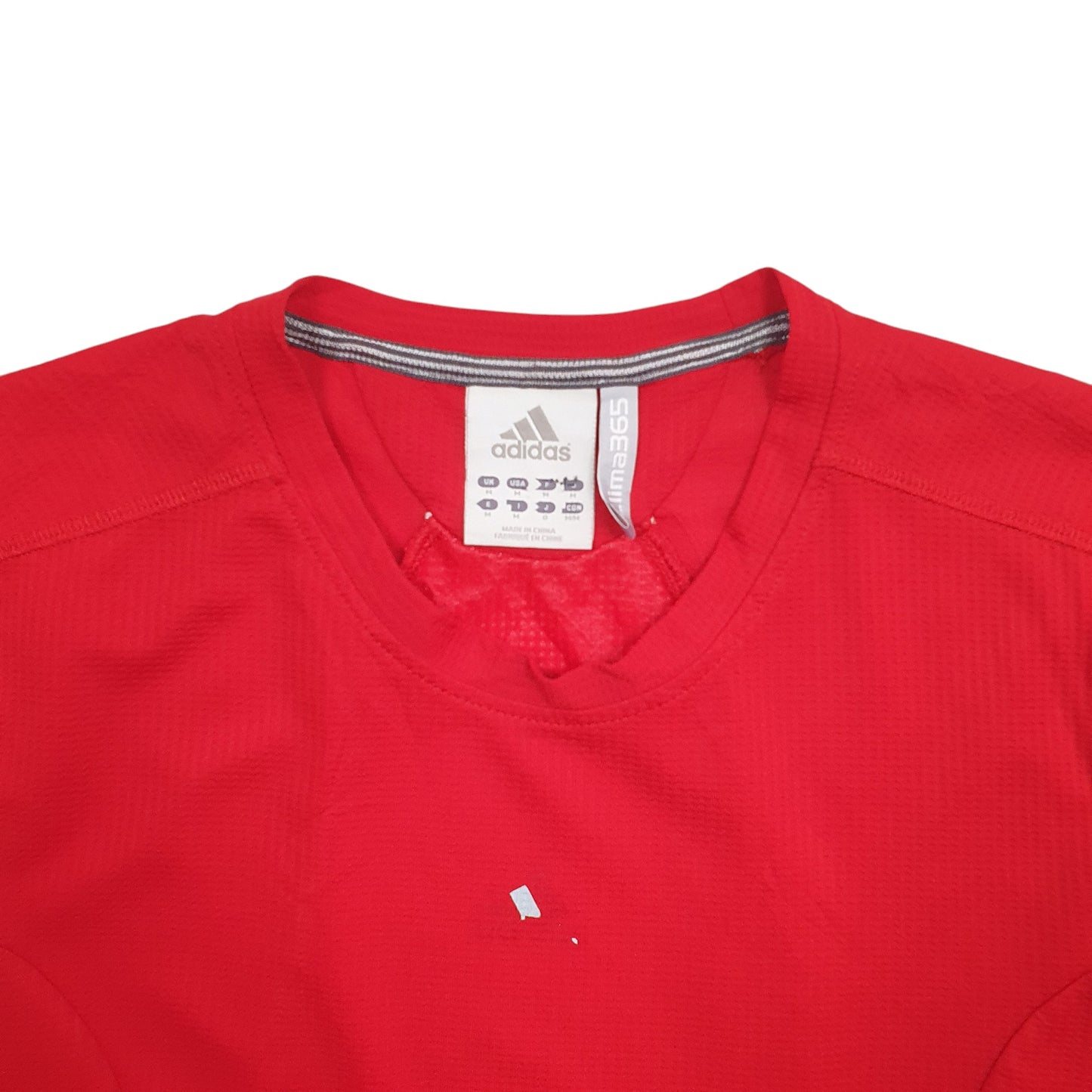Mens Red Adidas  Short Sleeve T Shirt