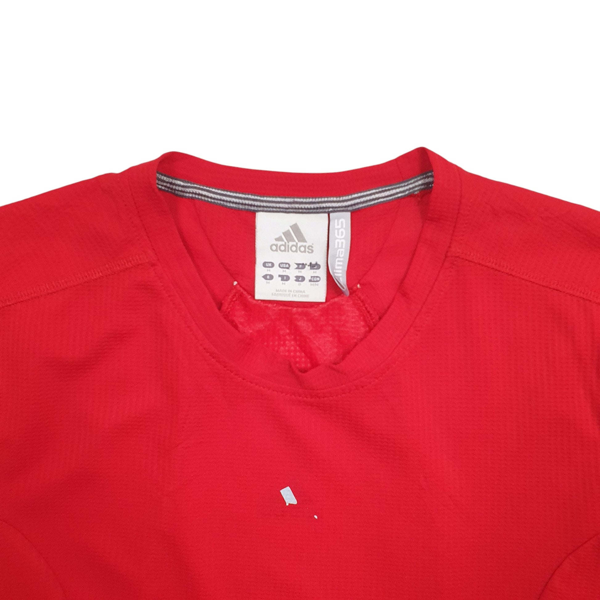 Mens Red Adidas  Short Sleeve T Shirt