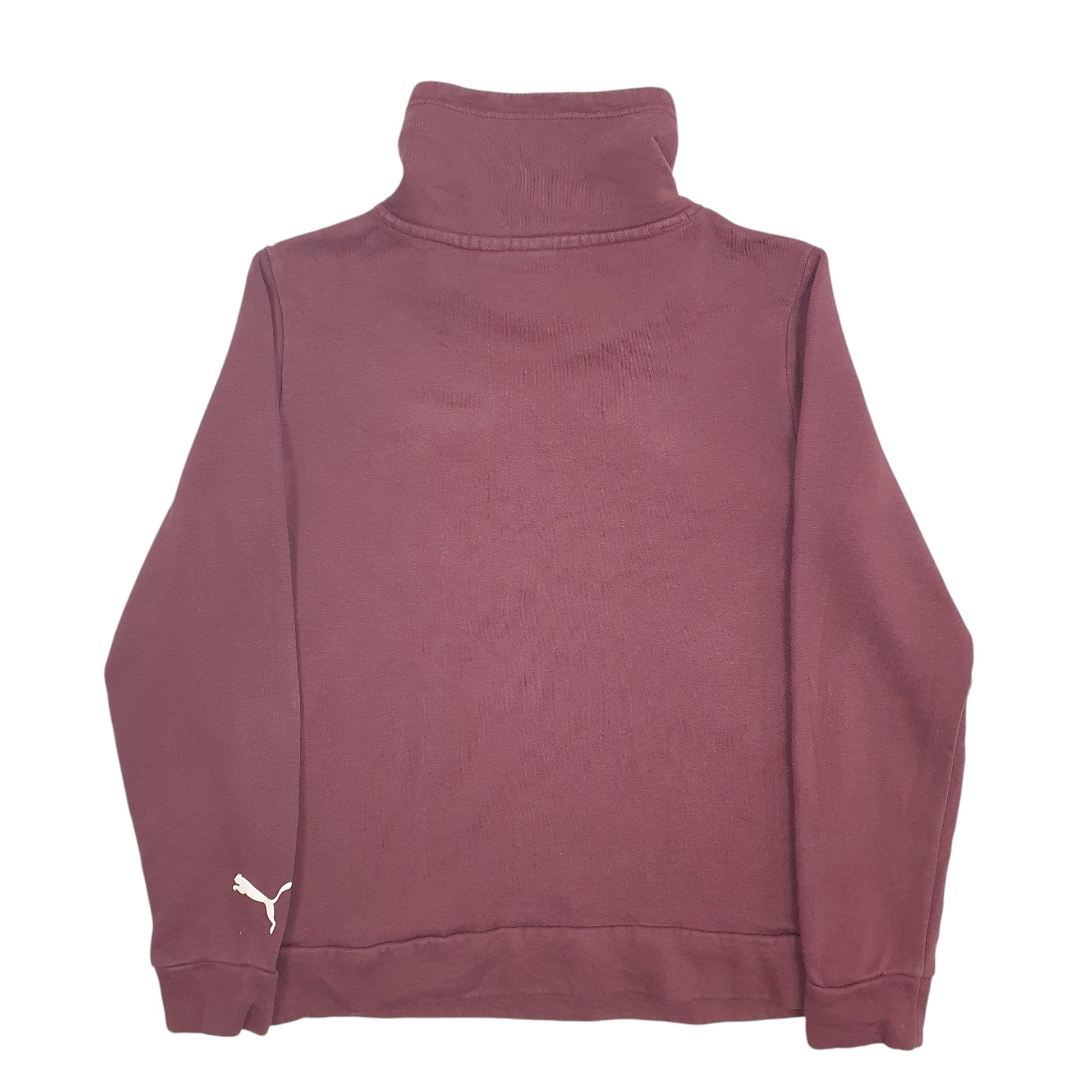 Mens Burgundy Puma Spellout Crewneck Jumper