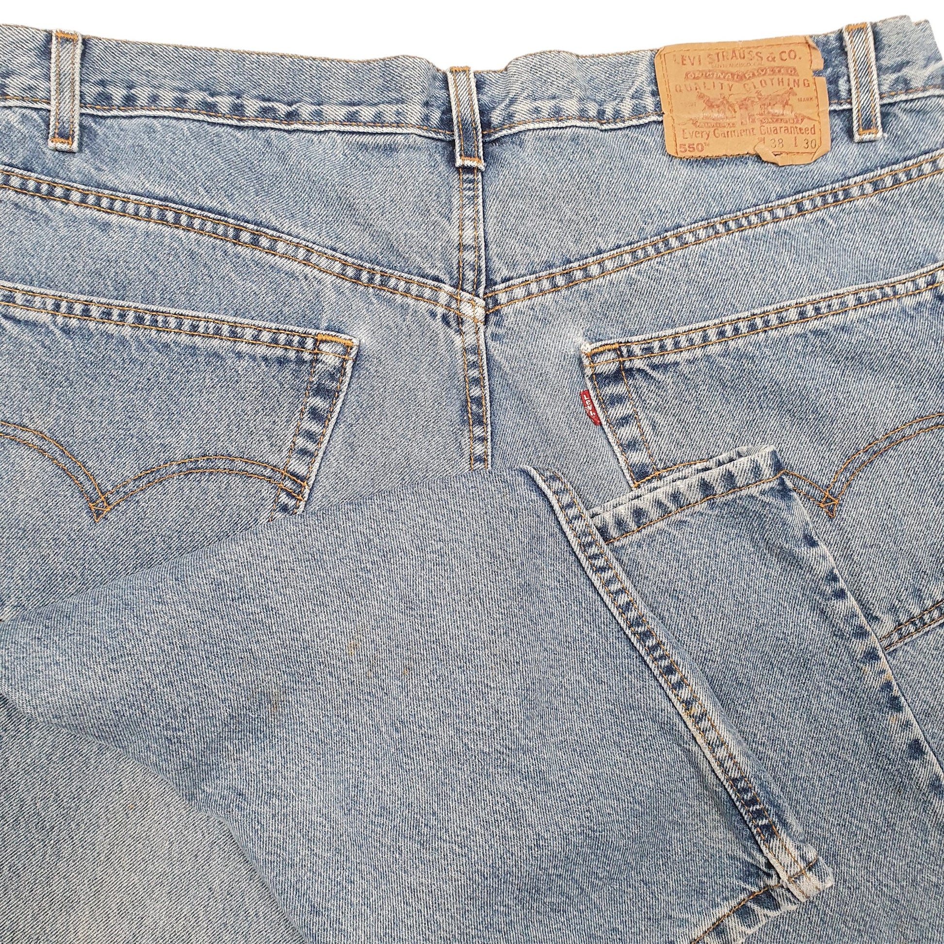 Mens Blue Levis Vintage 2000s 550 JeansW38 L30