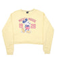 Womens Yellow Disney Primark Mickey Mouse 1928 Crop Crewneck Jumper