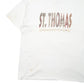 Mens White Hanes Single Stitch Vintage 90s St Thomas Short Sleeve T Shirt