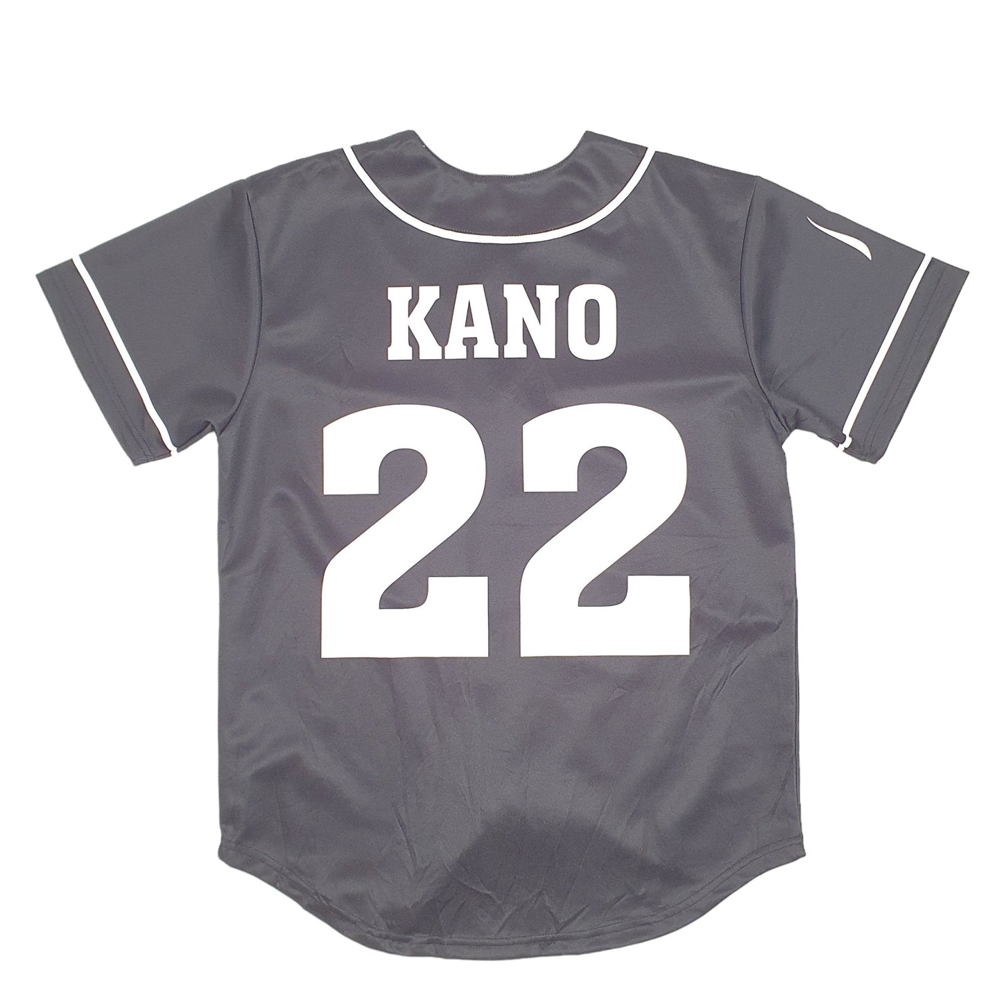 Mens Black Unbranded Baseball Jersey Kano Short Sleeve T Shirt