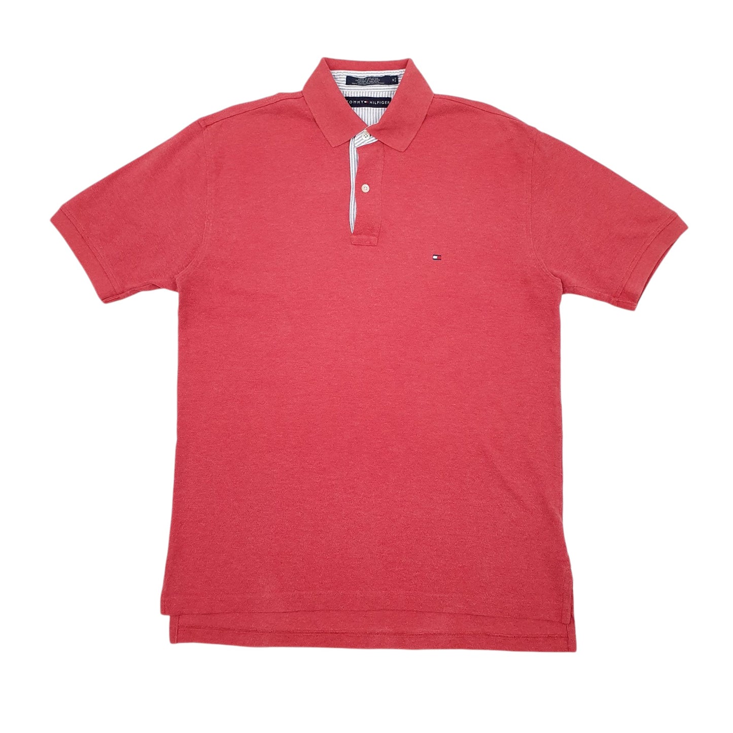Mens Red Tommy Hilfiger  Short Sleeve Polo Shirt