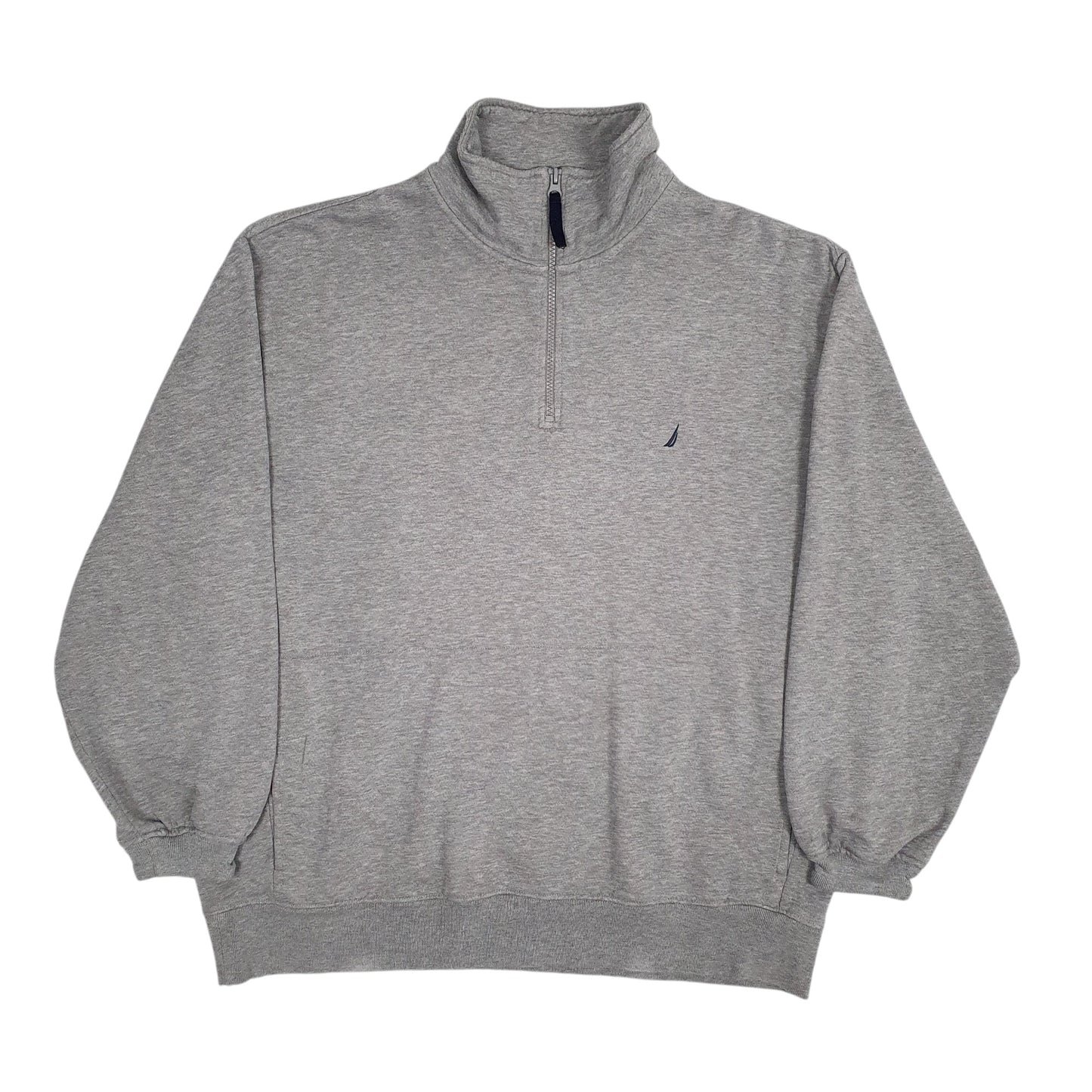 Mens Grey Nautica  Quarter Zip Jumper