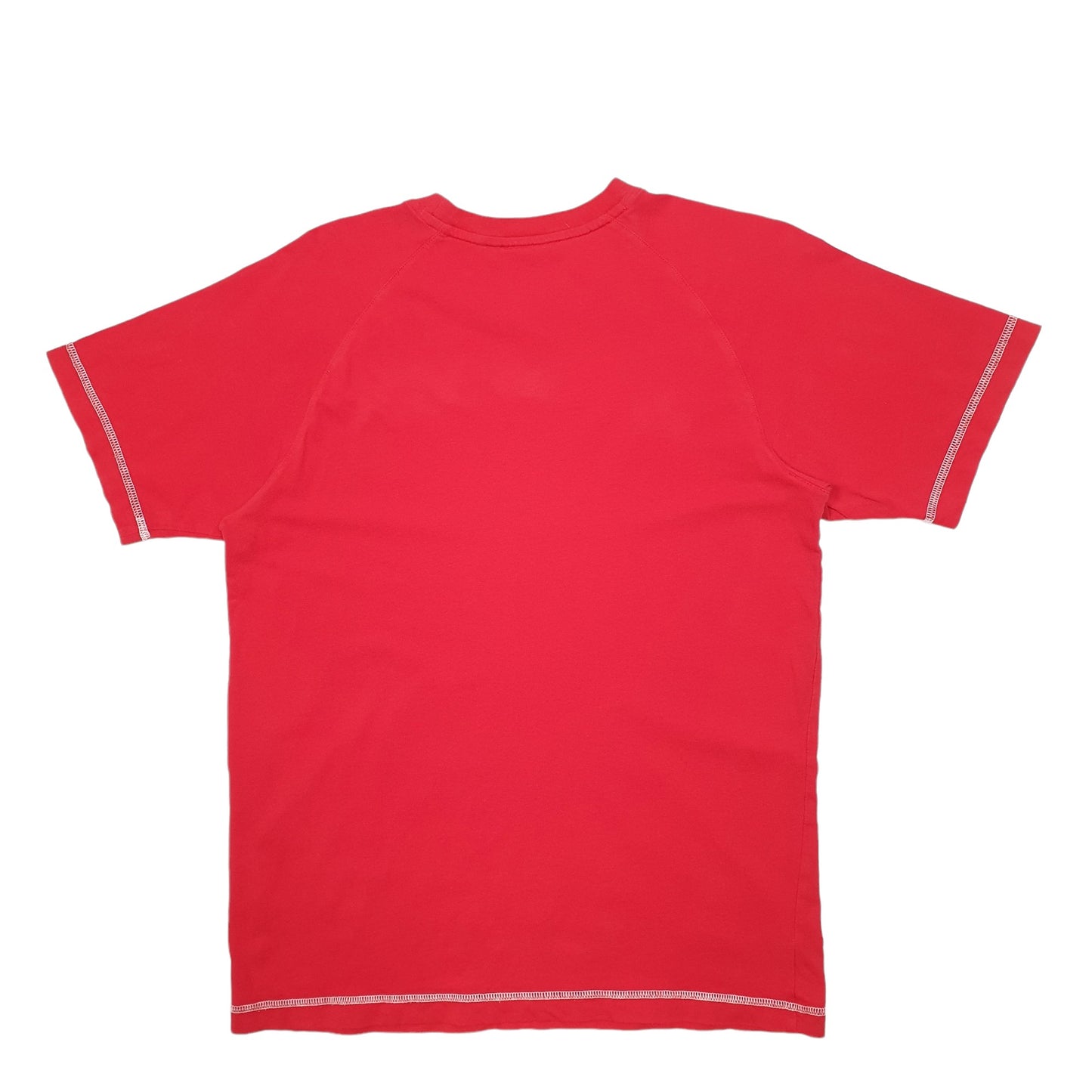 Mens Red Adidas  Short Sleeve T Shirt