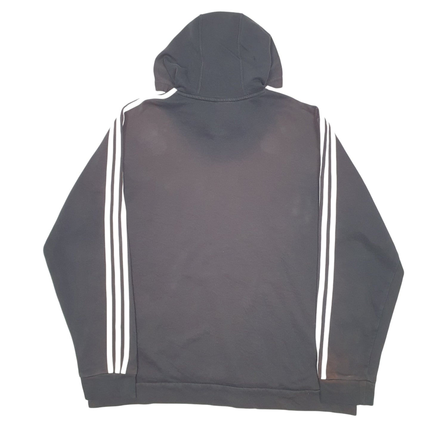 Mens Black Adidas Spellout Hoodie Jumper