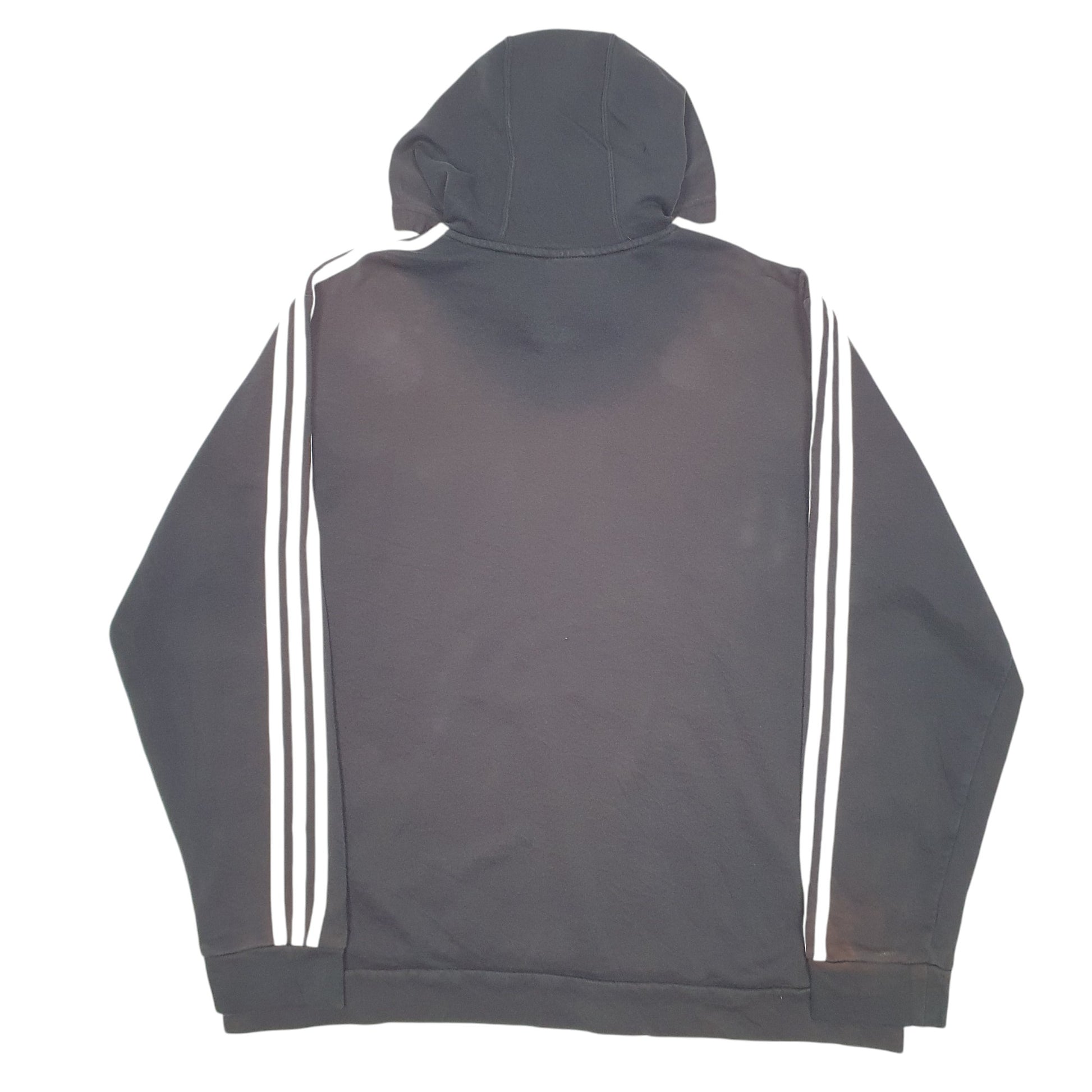 Mens Black Adidas Spellout Hoodie Jumper