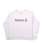 Womens Pink Reebok Spellout Crewneck Jumper