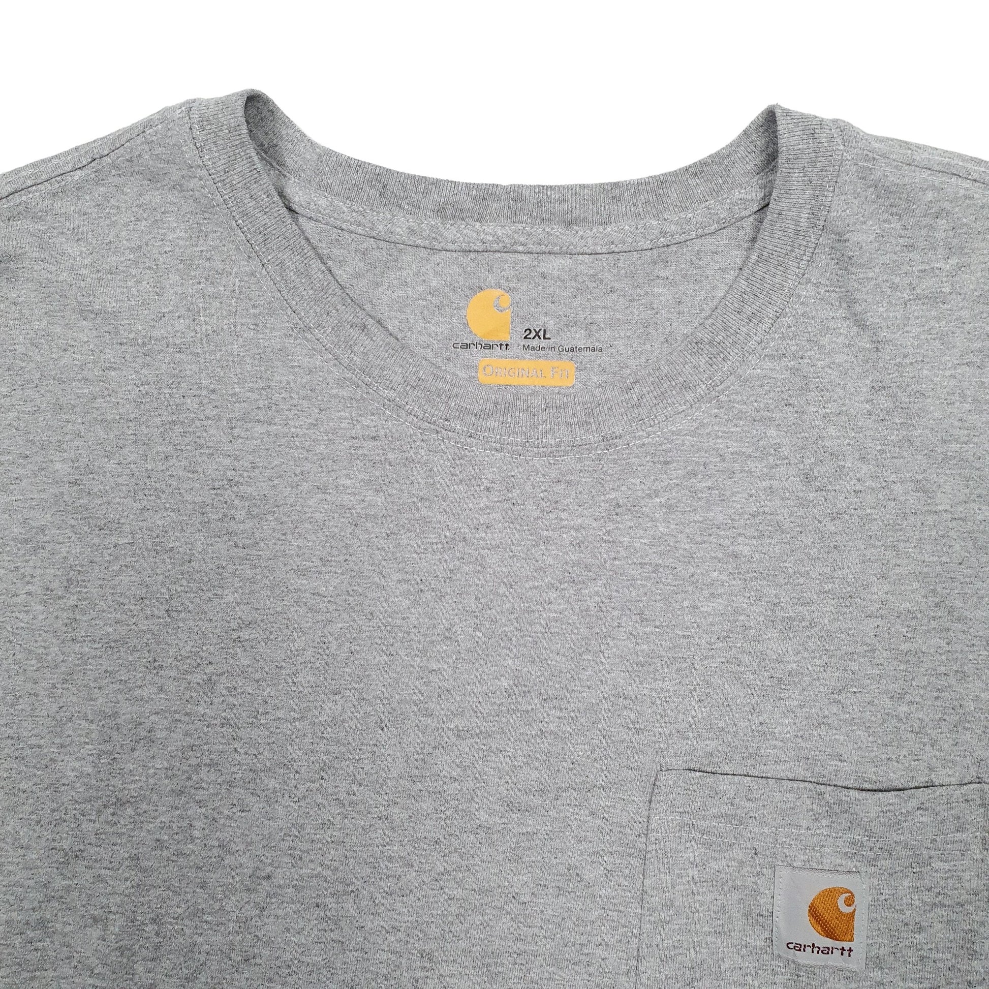 Mens Grey Carhartt  Long Sleeve T Shirt
