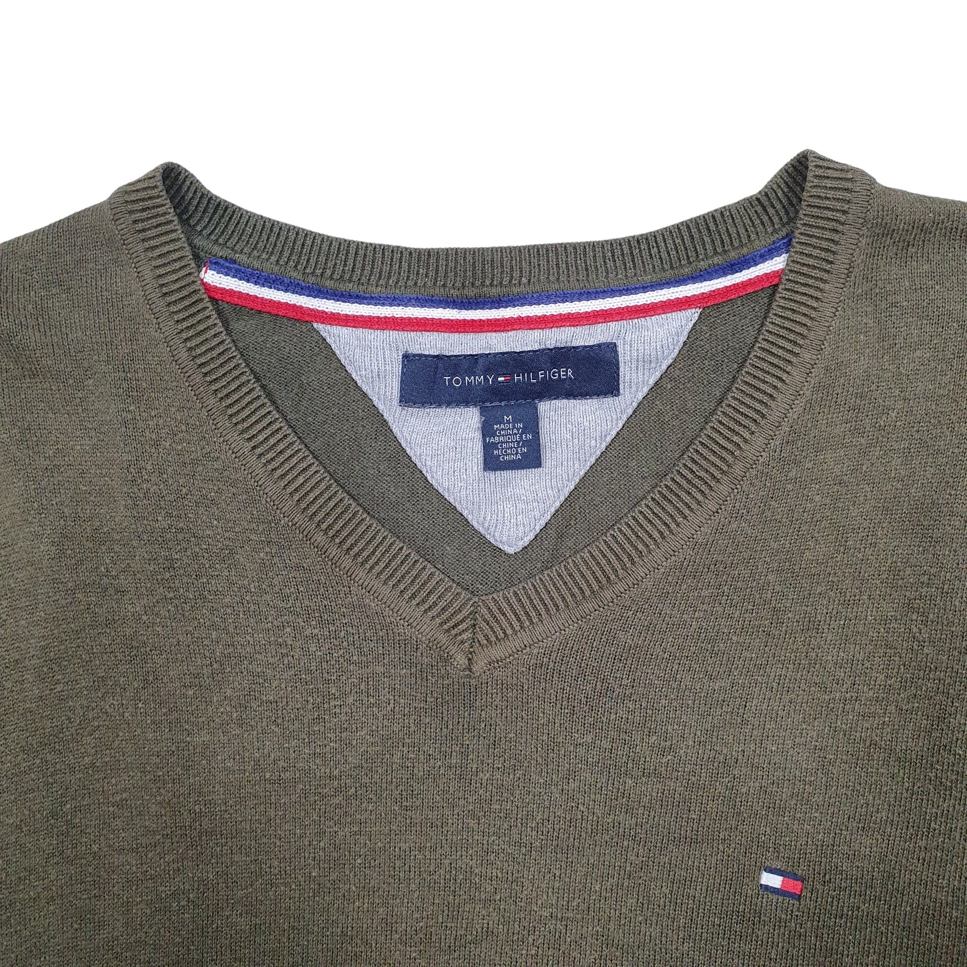 Mens Khaki Tommy Hilfiger  Crewneck Jumper