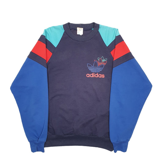 Mens Navy Adidas Vintage 90's Crewneck Jumper