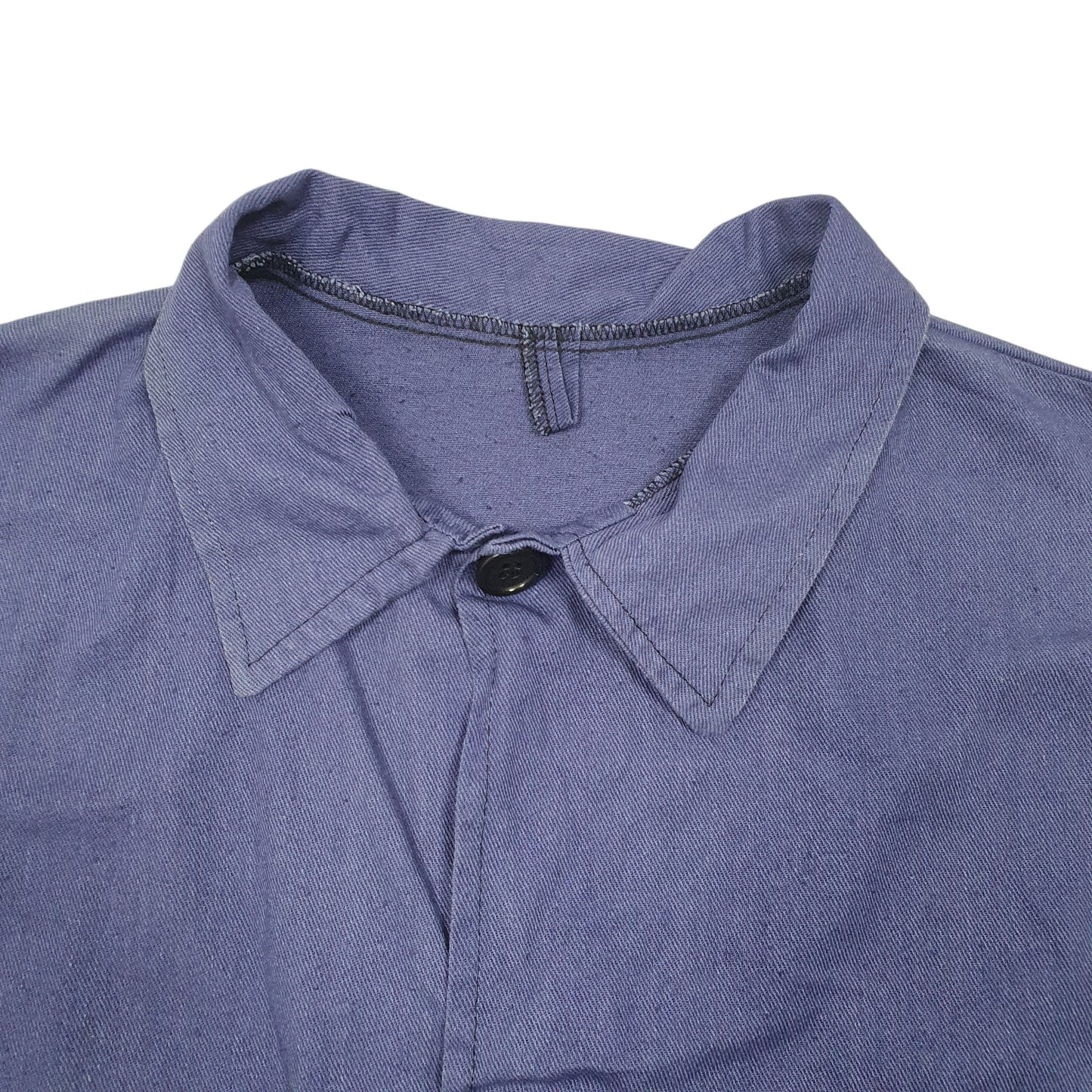 Mens Navy Unbranded French Workwear Euro Labourer Hoodie Coat