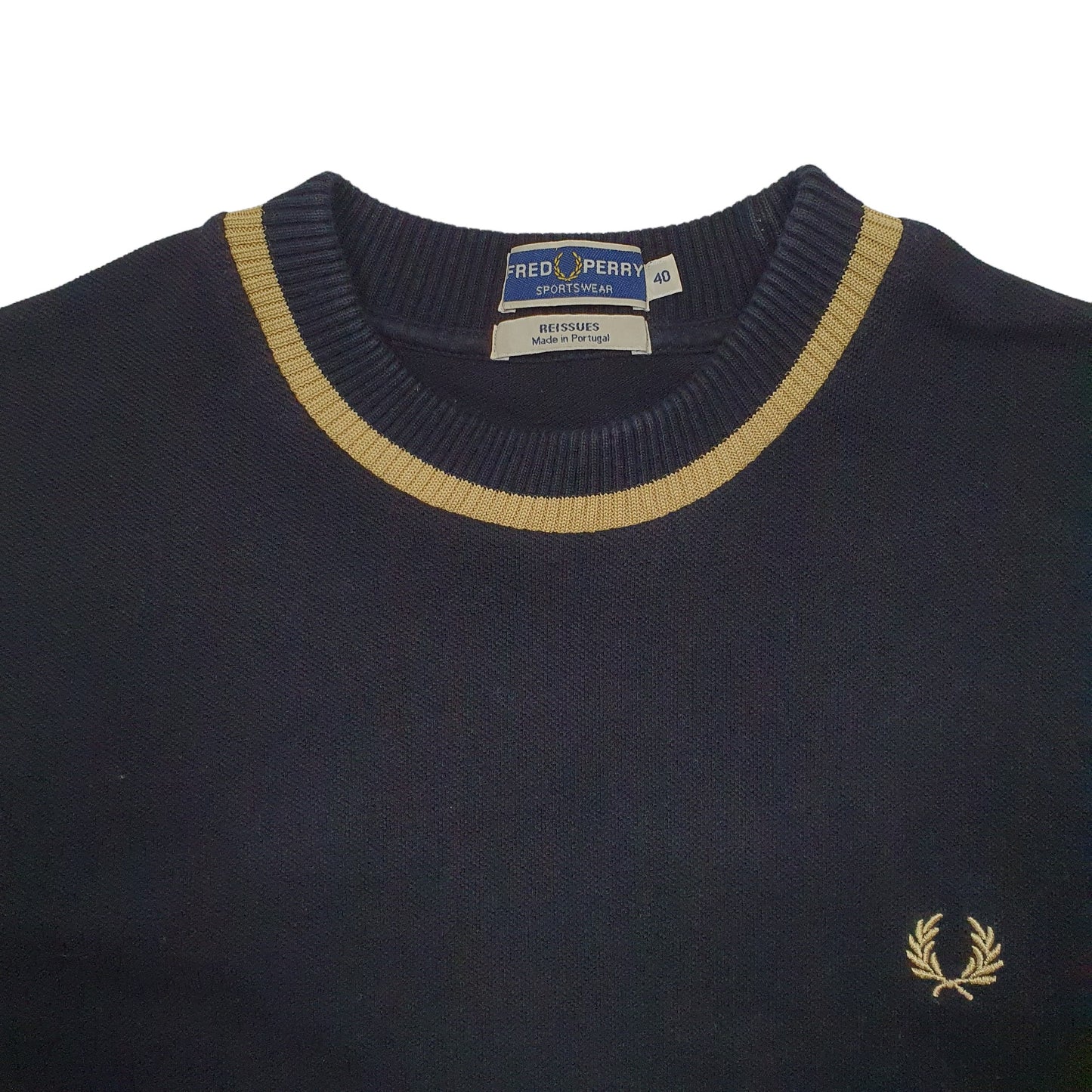 Mens Black Fred Perry  Short Sleeve Polo Shirt