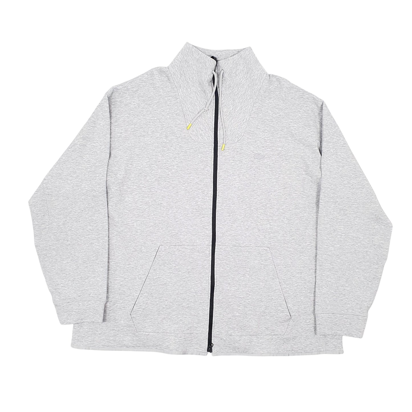 Mens Grey Lacoste  Full Zip Jumper