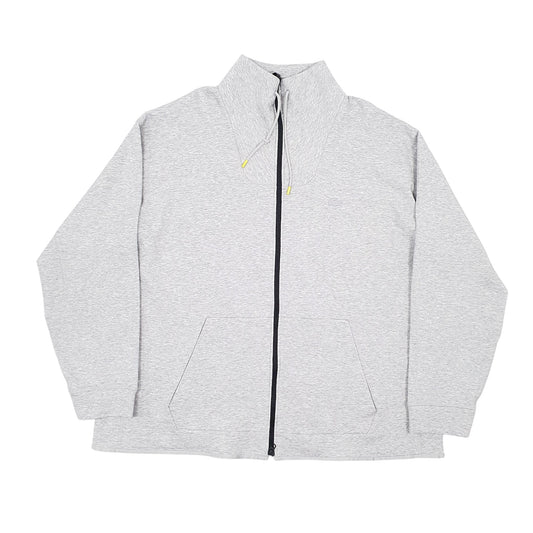 Mens Grey Lacoste  Full Zip Jumper