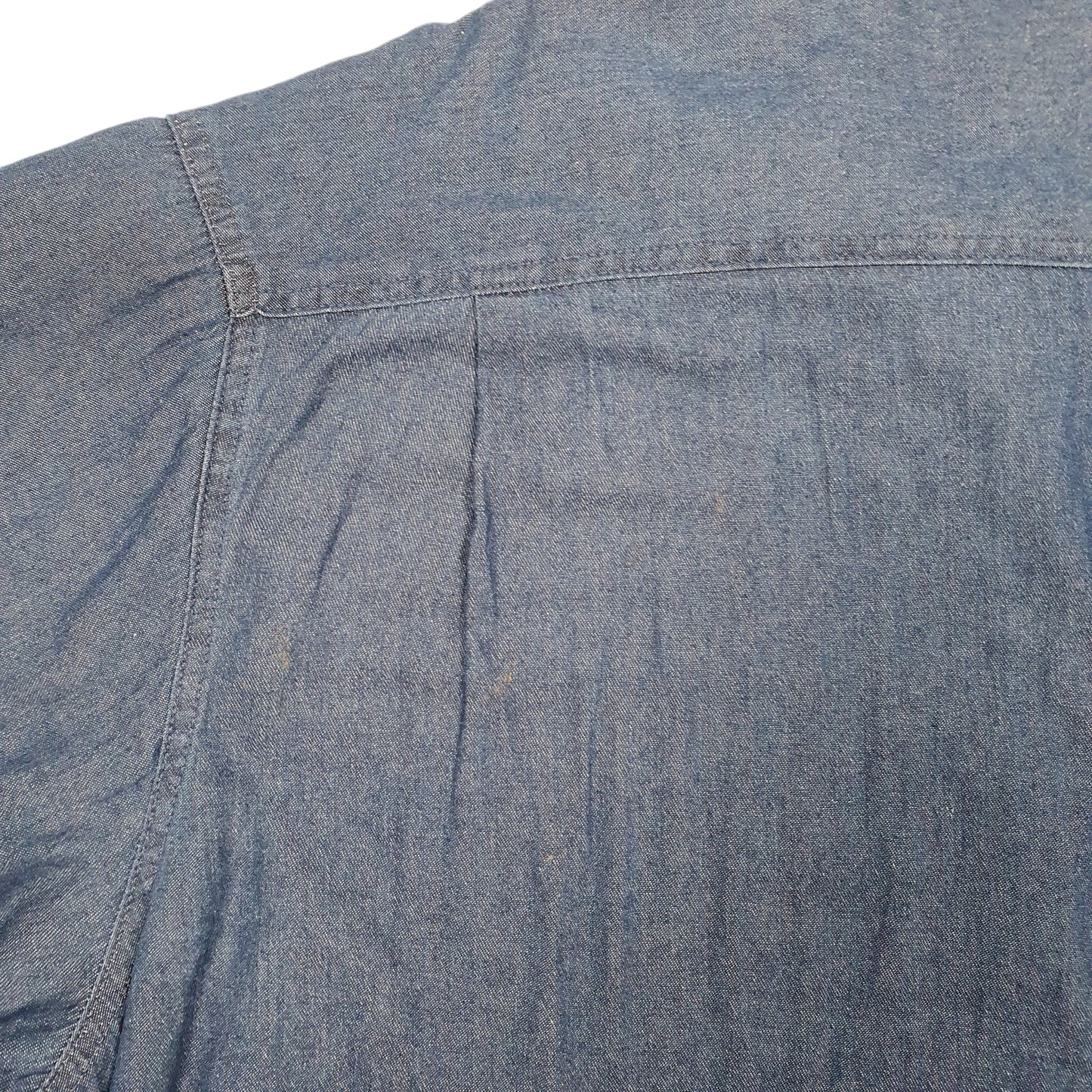 Mens Blue Wrangler Overshirt Shacket Fleece Lined Denim  Coat